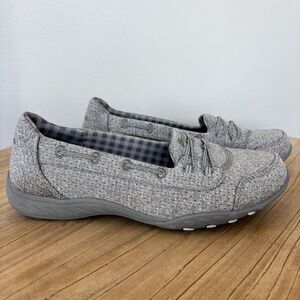 Skechers Wide Fit Air Cooled Memory Foam Boat Shoes Size 8.5 Slip On Comfort NEW